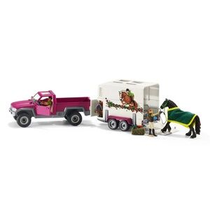 Schleich Farm World Set: Pick Up with Horse Box